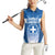 Custom Greece Football Women Sleeveless Polo Shirt Go Ethniki Coat Of Arms Style