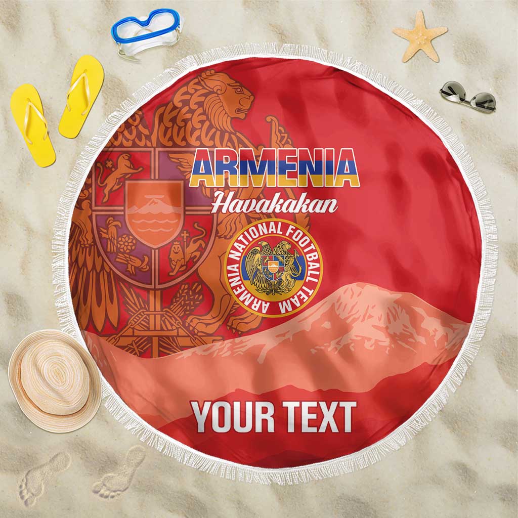 Custom Armenia Football Beach Blanket Come On Havakakan