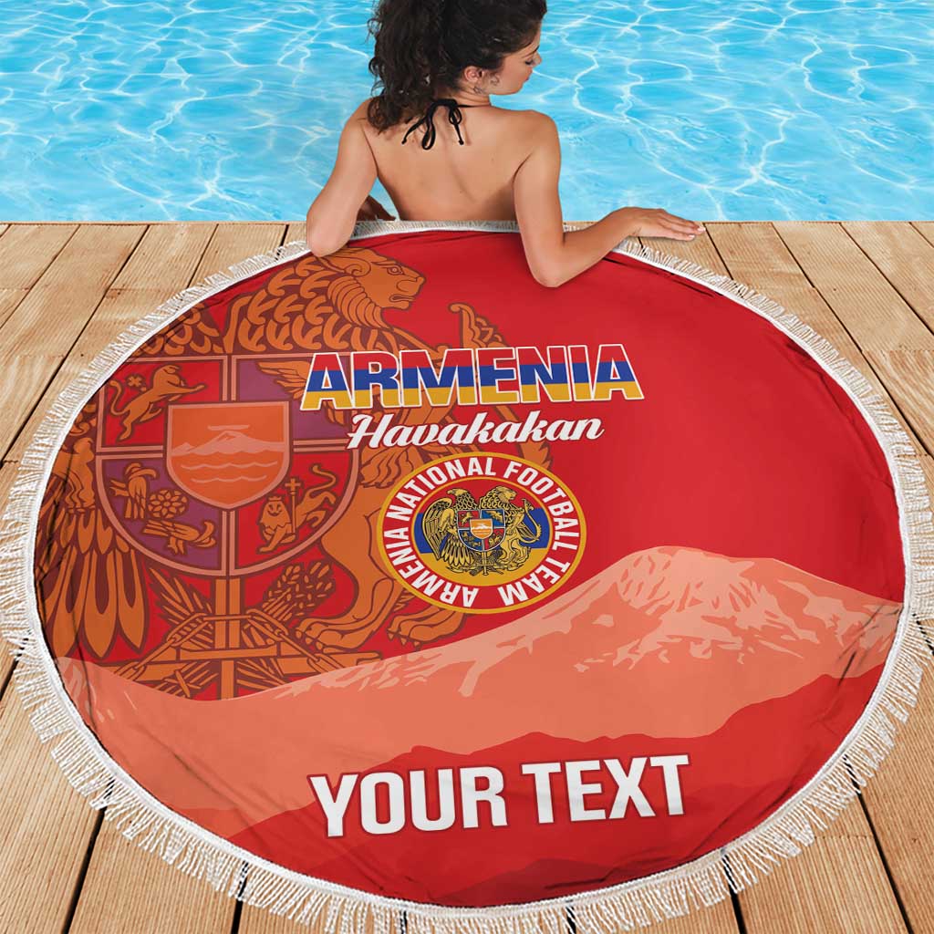 Custom Armenia Football Beach Blanket Come On Havakakan