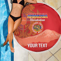 Custom Armenia Football Beach Blanket Come On Havakakan