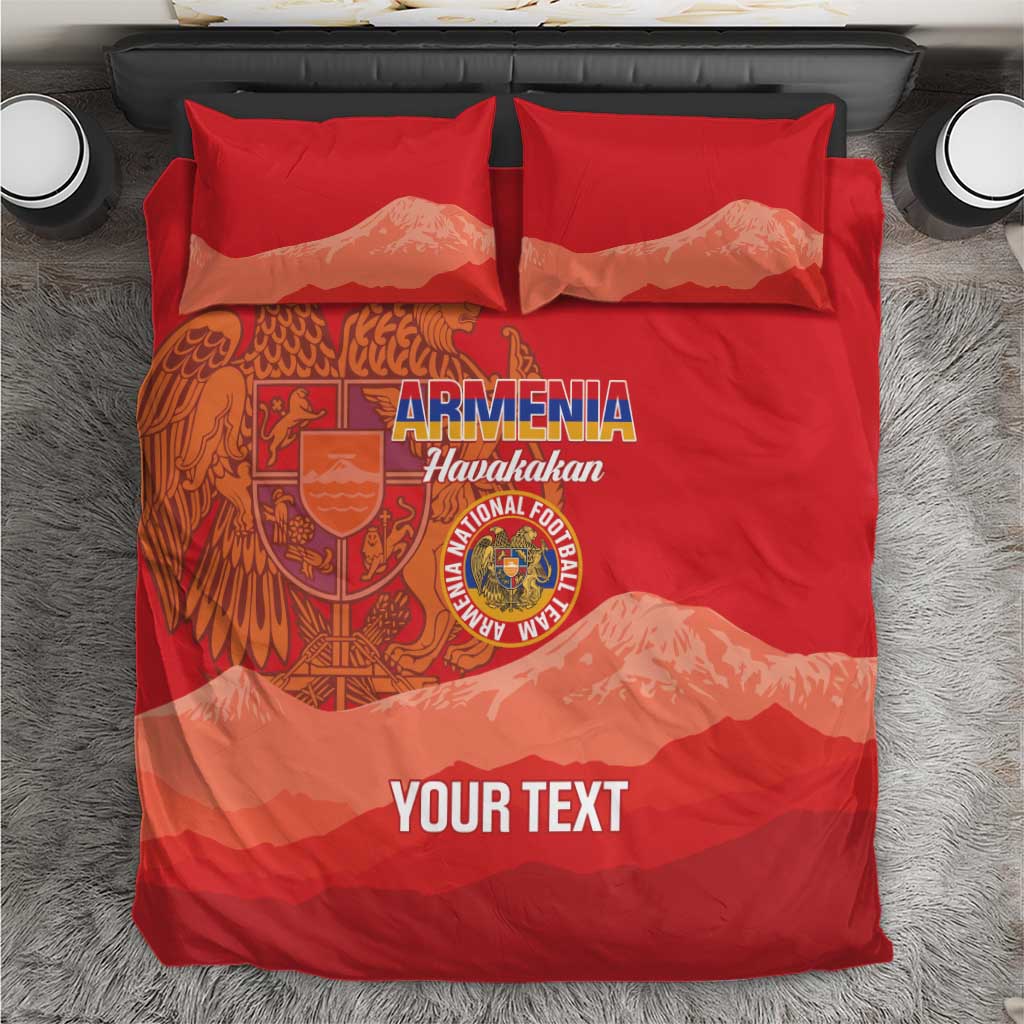 Custom Armenia Football Bedding Set Come On Havakakan