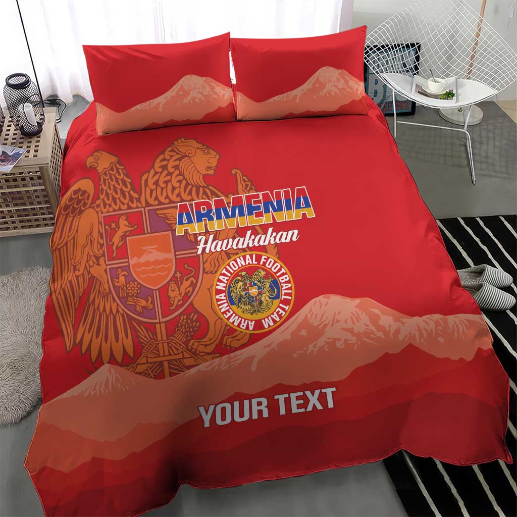 Custom Armenia Football Bedding Set Come On Havakakan
