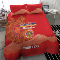 Custom Armenia Football Bedding Set Come On Havakakan