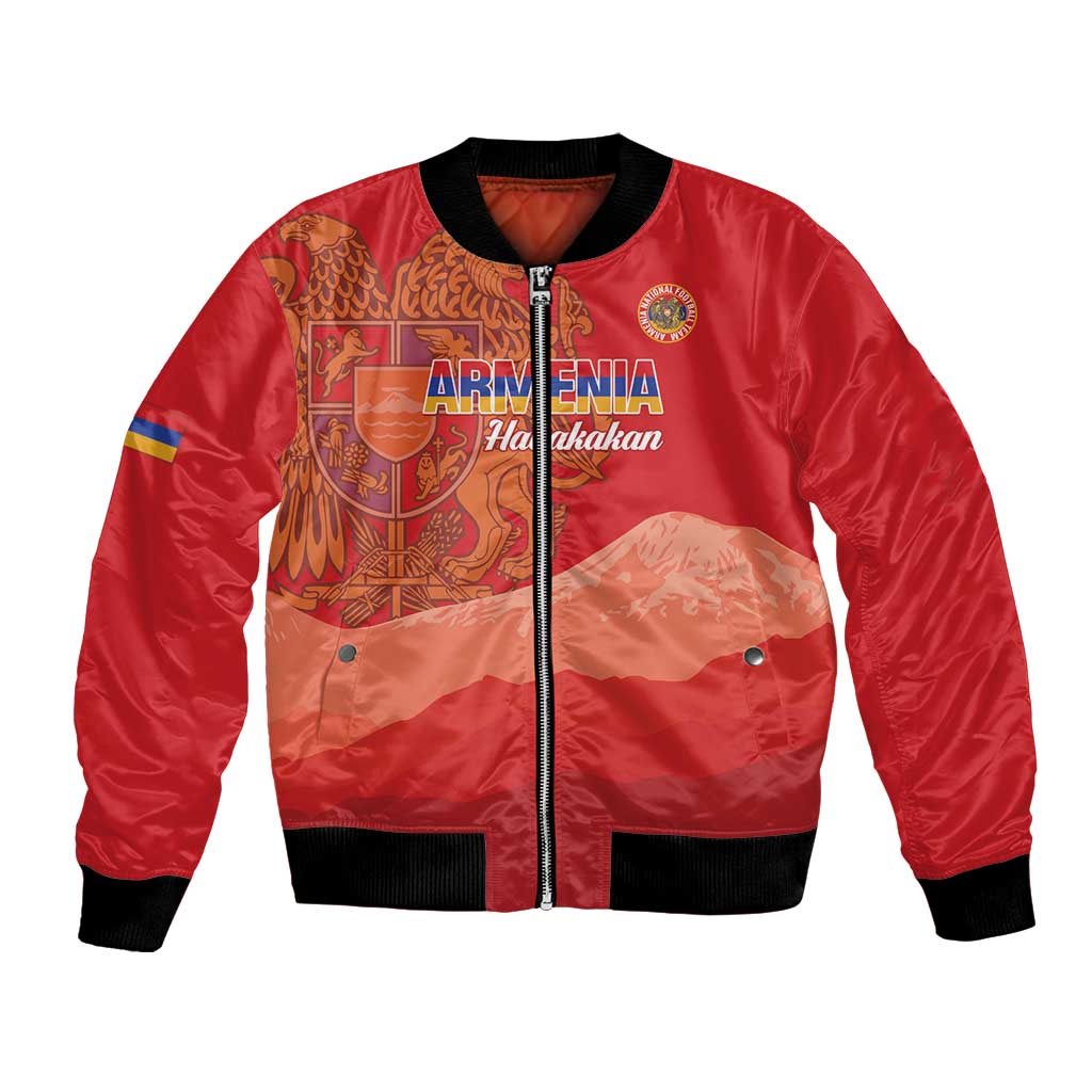 Custom Armenia Football Bomber Jacket Come On Havakakan