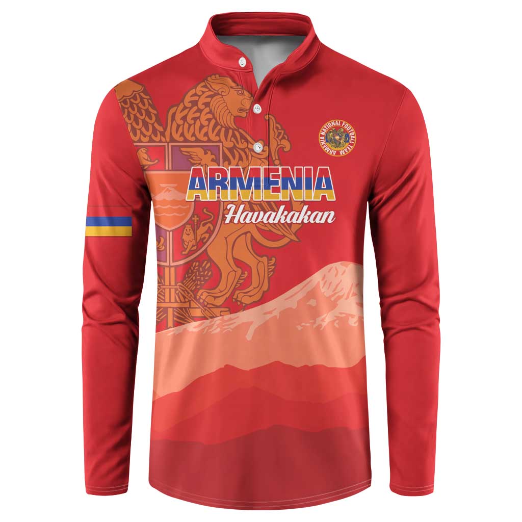 Custom Armenia Football Button Sweatshirt Come On Havakakan