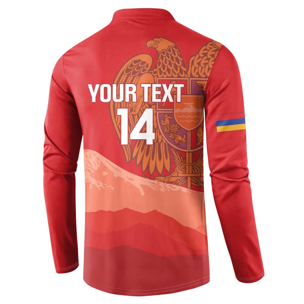 Custom Armenia Football Button Sweatshirt Come On Havakakan