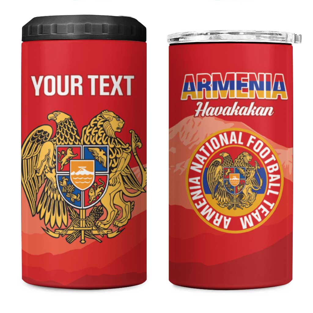 Custom Armenia Football 4 in 1 Can Cooler Tumbler Come On Havakakan