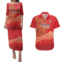 Custom Armenia Football Couples Matching Puletasi and Hawaiian Shirt Come On Havakakan