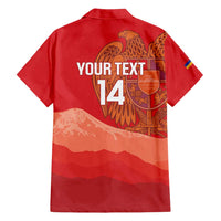 Custom Armenia Football Family Matching Long Sleeve Bodycon Dress and Hawaiian Shirt Come On Havakakan