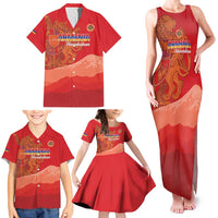 Custom Armenia Football Family Matching Tank Maxi Dress and Hawaiian Shirt Come On Havakakan