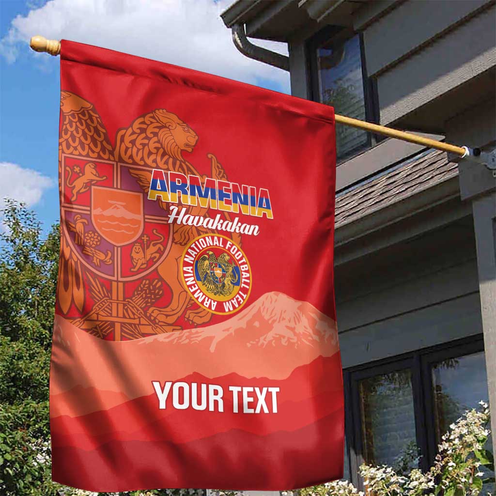 Custom Armenia Football Garden Flag Come On Havakakan