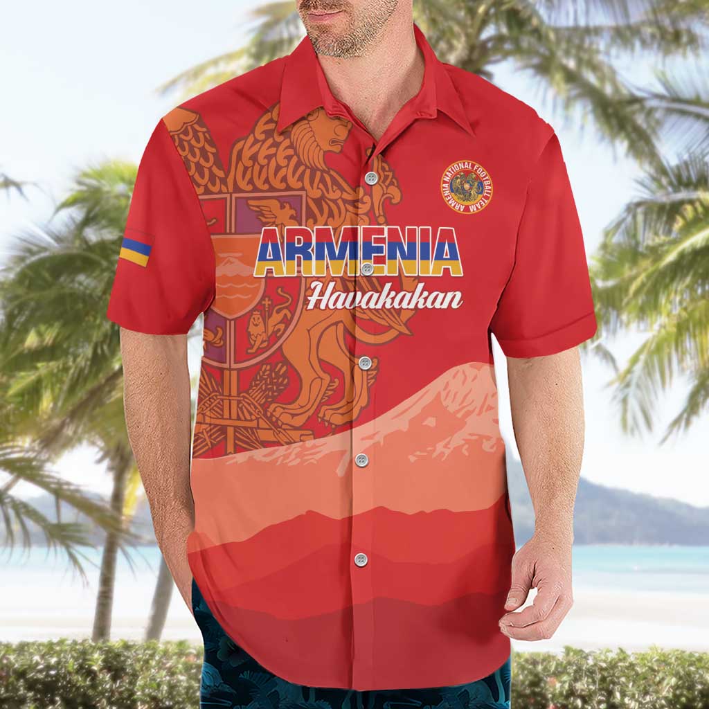 Custom Armenia Football Hawaiian Shirt Come On Havakakan