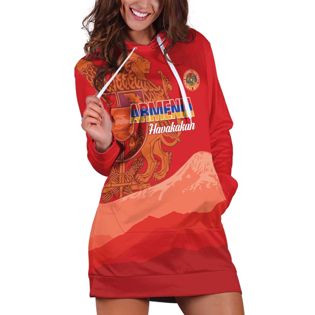 Custom Armenia Football Hoodie Dress Come On Havakakan