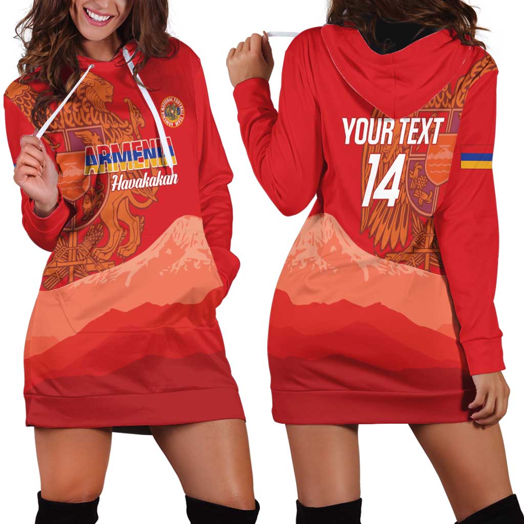 Custom Armenia Football Hoodie Dress Come On Havakakan