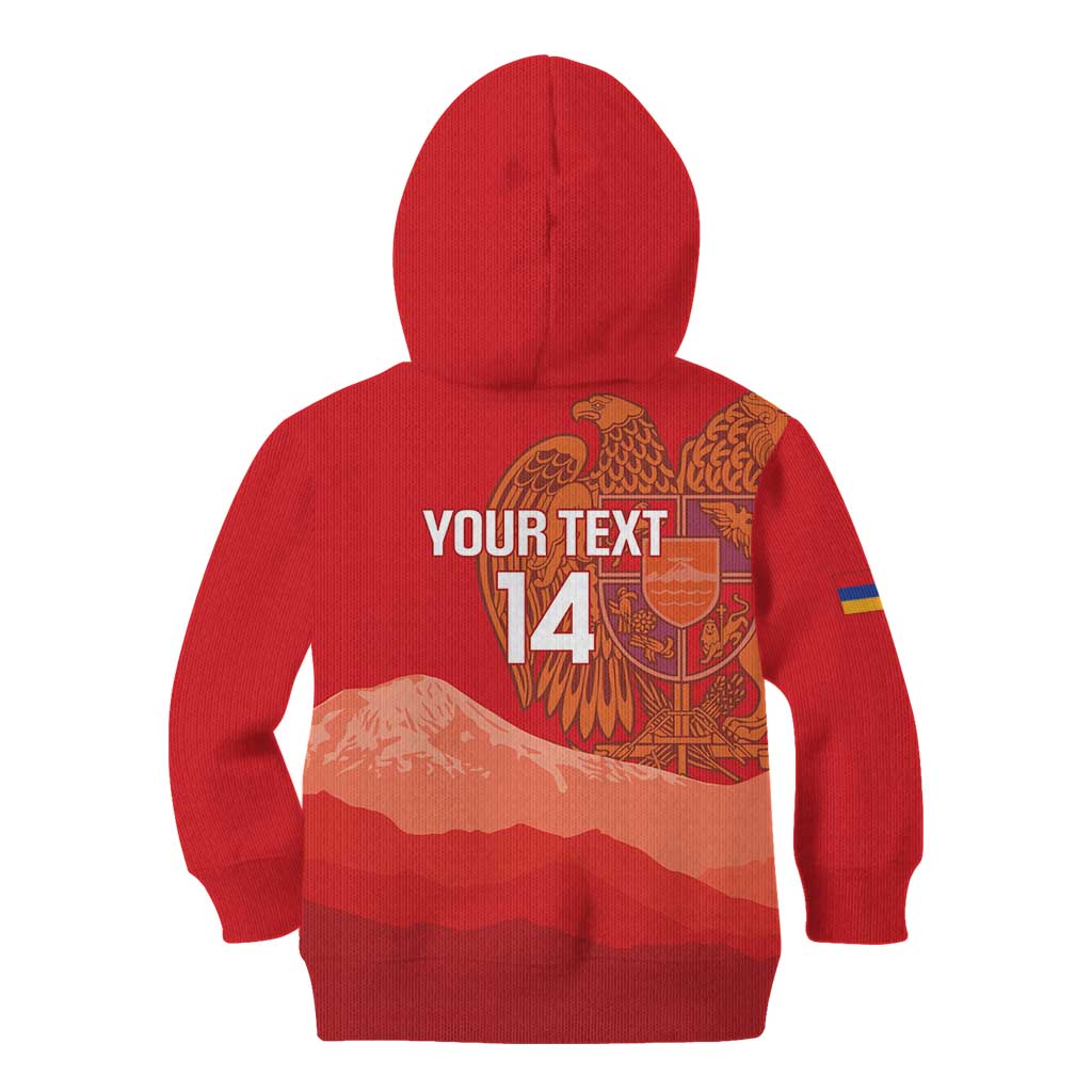 Custom Armenia Football Kid Hoodie Come On Havakakan
