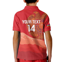 Custom Armenia Football Kid Polo Shirt Come On Havakakan