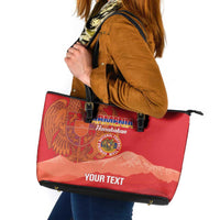 Custom Armenia Football Leather Tote Bag Come On Havakakan