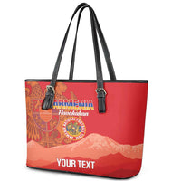 Custom Armenia Football Leather Tote Bag Come On Havakakan