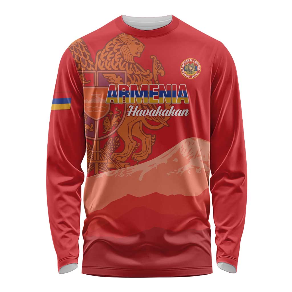 Custom Armenia Football Long Sleeve Shirt Come On Havakakan