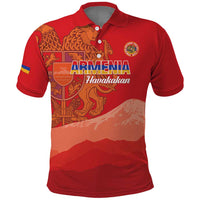 Custom Armenia Football Polo Shirt Come On Havakakan