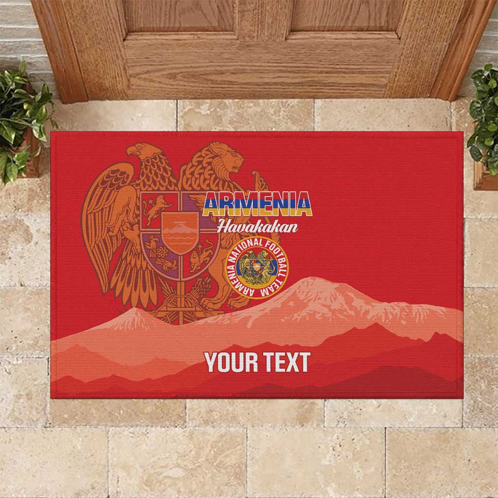 Custom Armenia Football Rubber Doormat Come On Havakakan