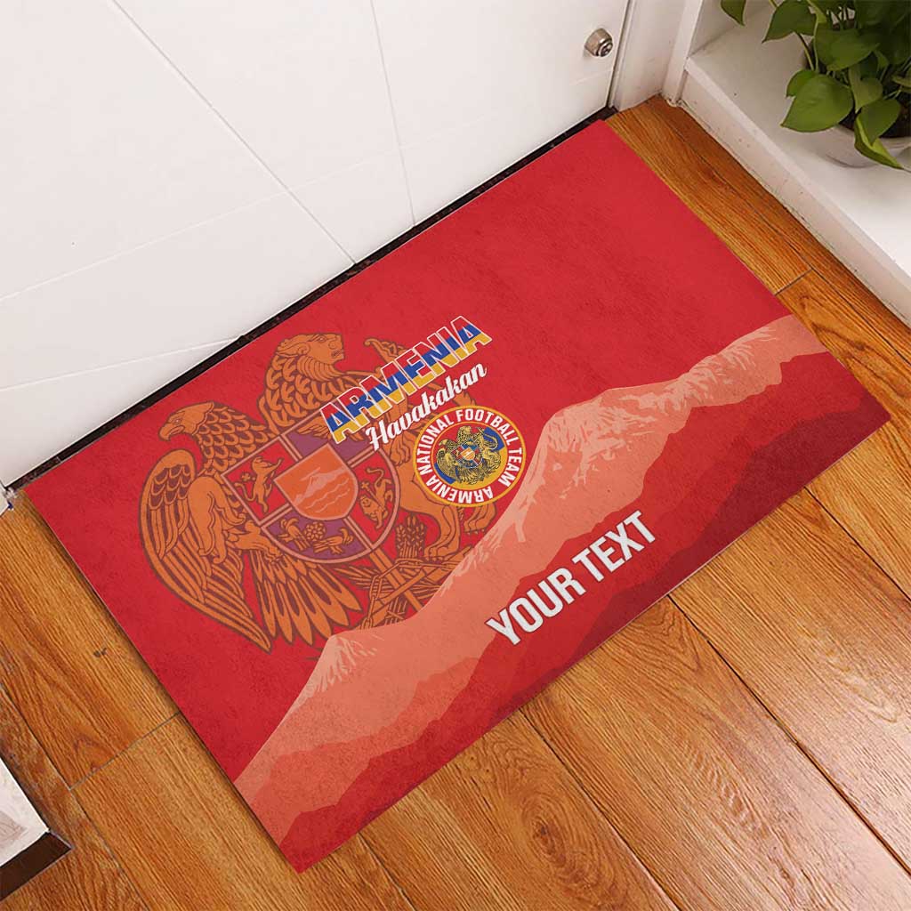 Custom Armenia Football Rubber Doormat Come On Havakakan