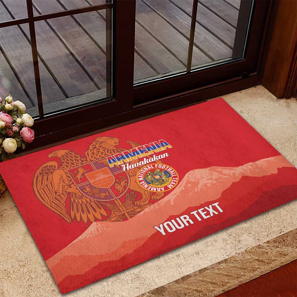 Custom Armenia Football Rubber Doormat Come On Havakakan