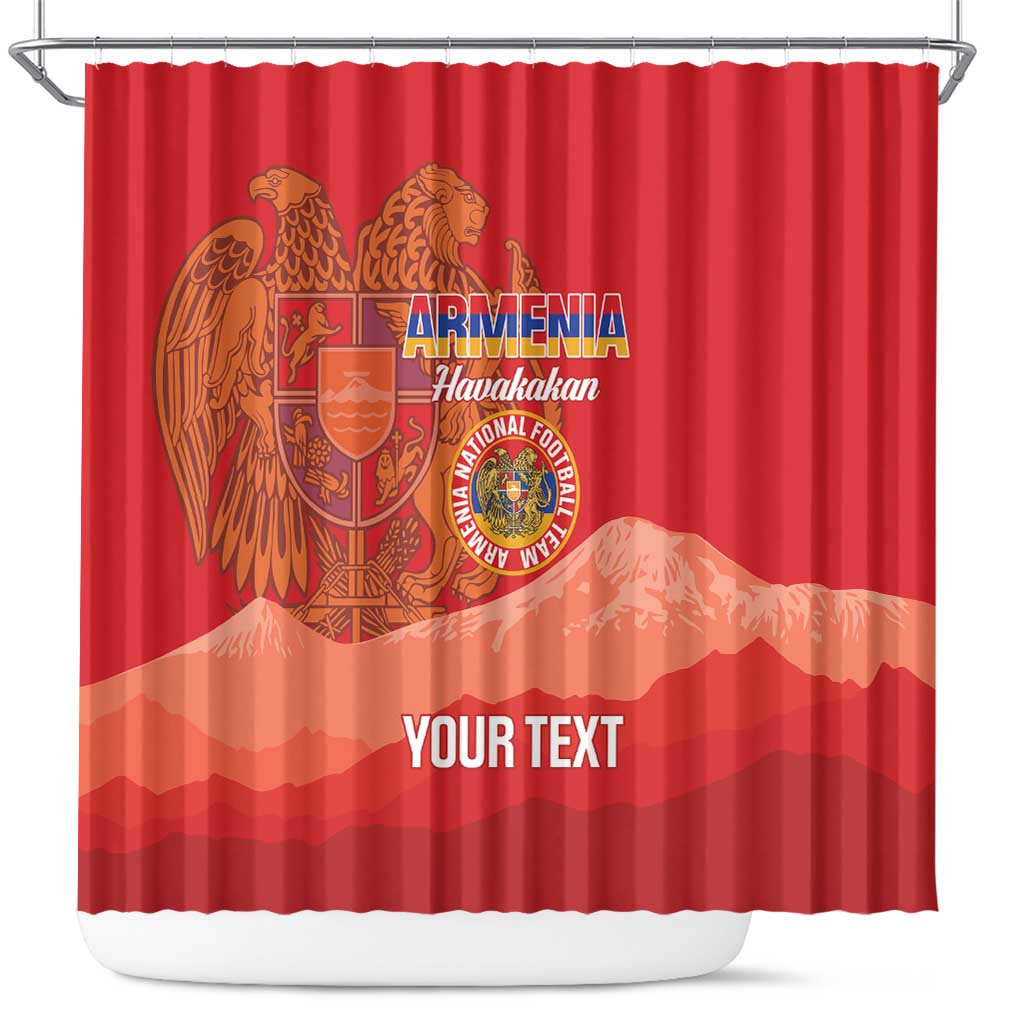 Custom Armenia Football Shower Curtain Come On Havakakan