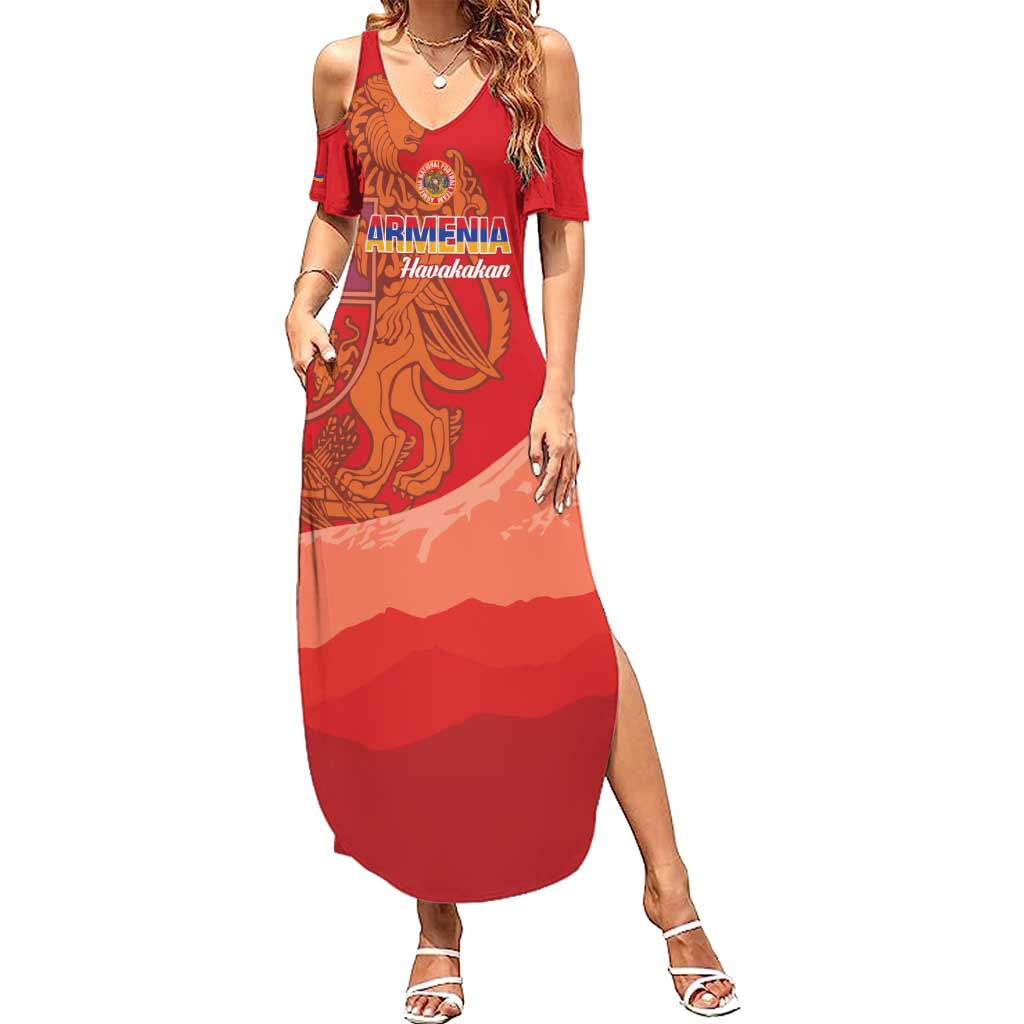 Custom Armenia Football Summer Maxi Dress Come On Havakakan