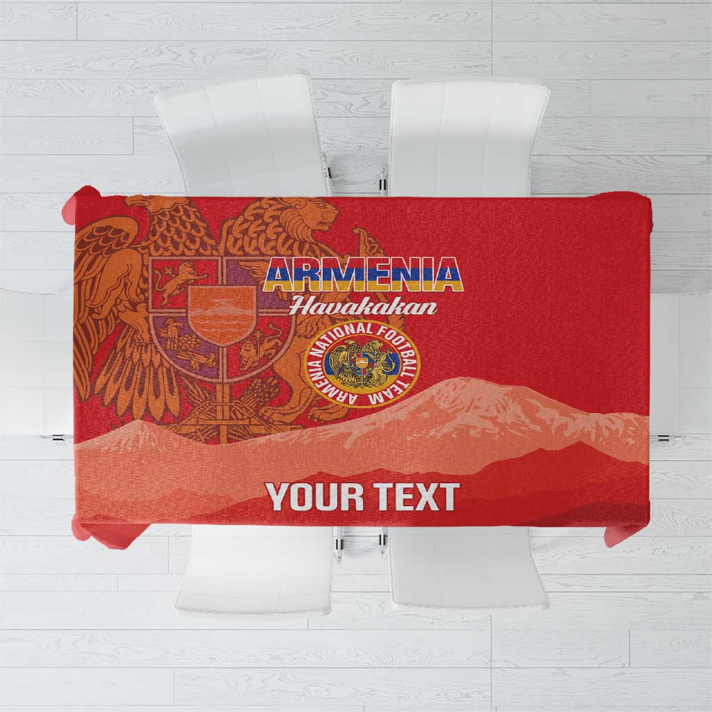 Custom Armenia Football Tablecloth Come On Havakakan