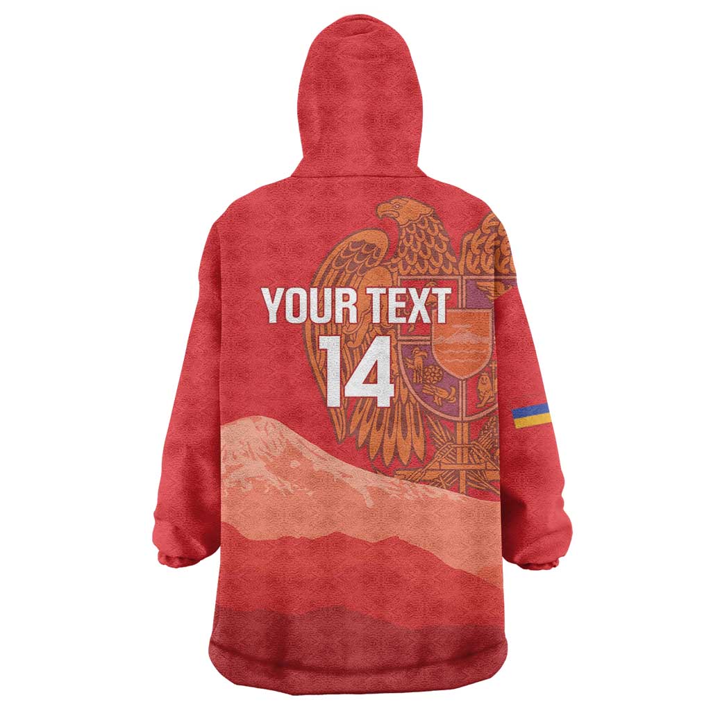 Custom Armenia Football Wearable Blanket Hoodie Come On Havakakan