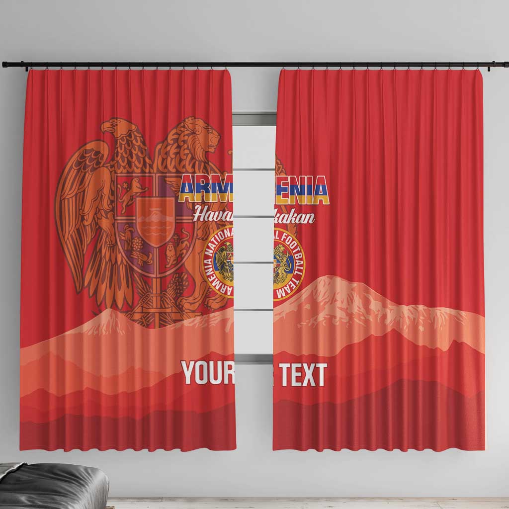 Custom Armenia Football Window Curtain Come On Havakakan