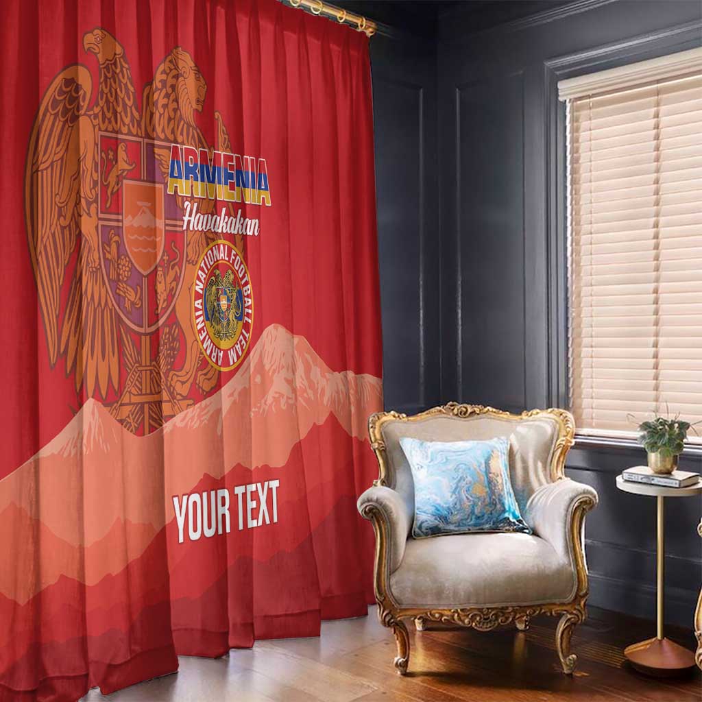 Custom Armenia Football Window Curtain Come On Havakakan