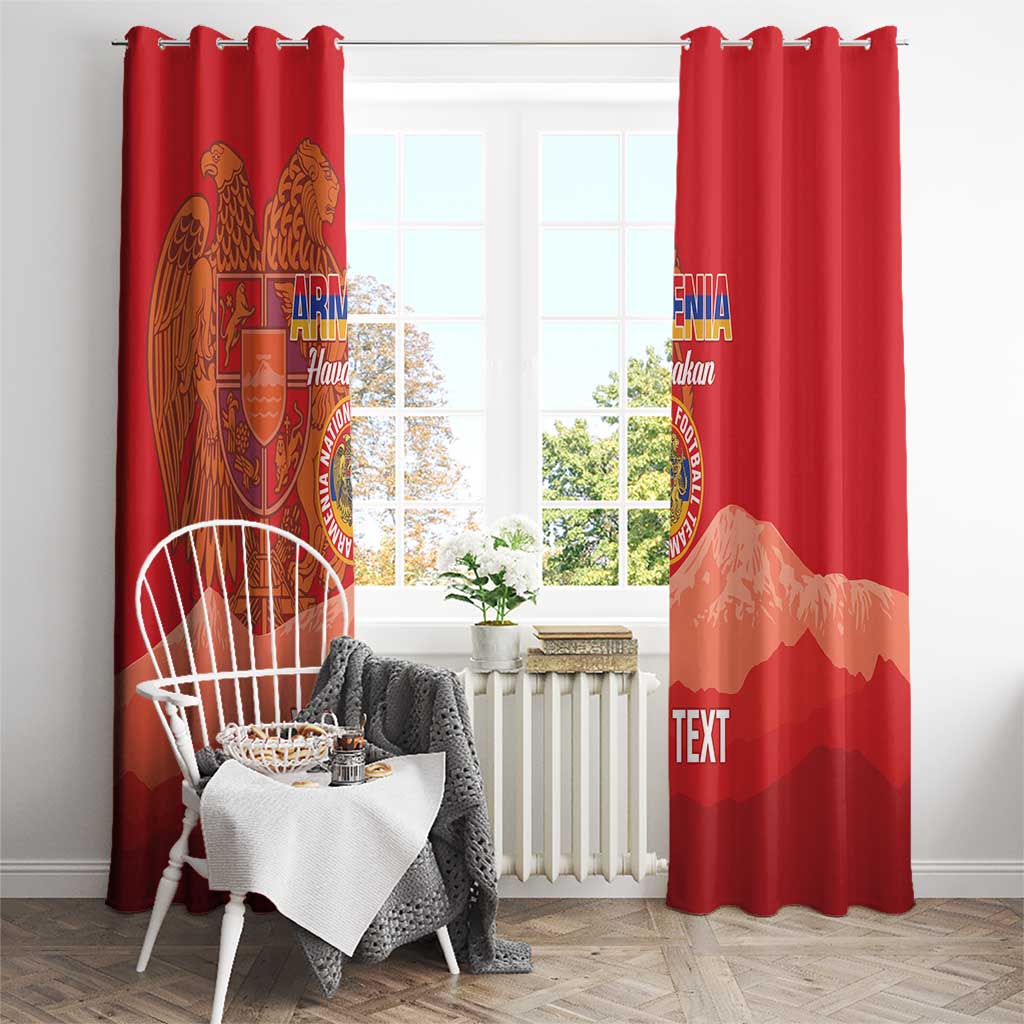 Custom Armenia Football Window Curtain Come On Havakakan