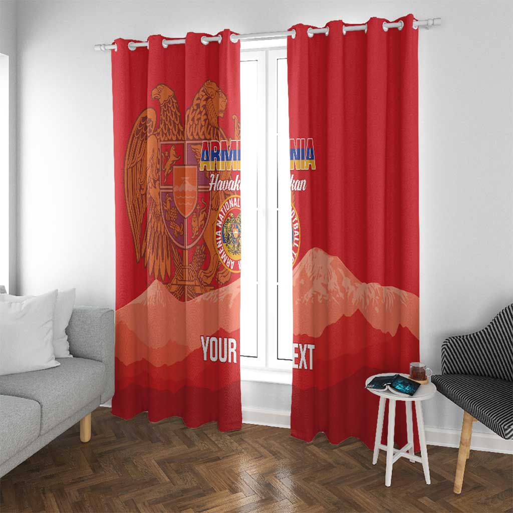 Custom Armenia Football Window Curtain Come On Havakakan