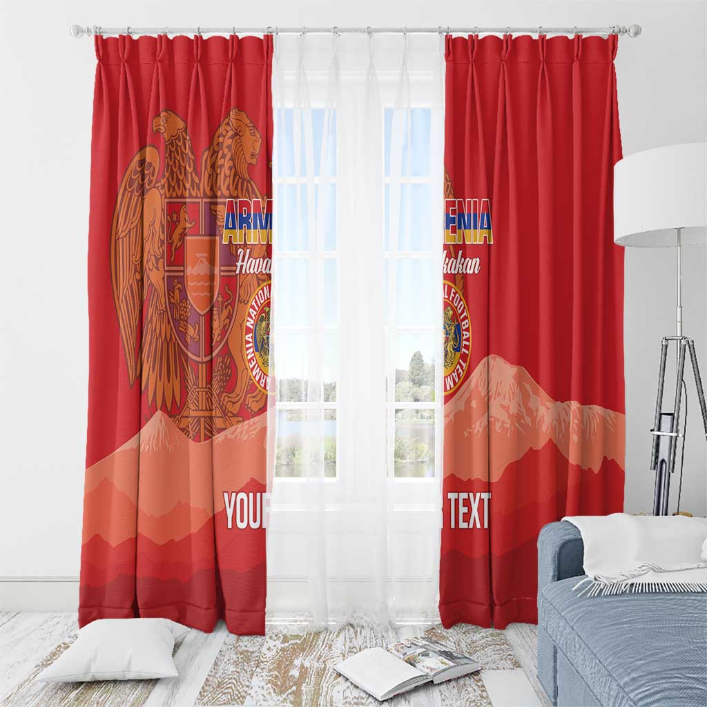 Custom Armenia Football Window Curtain Come On Havakakan
