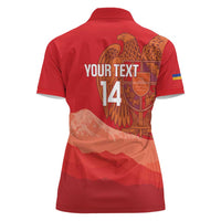 Custom Armenia Football Women Polo Shirt Come On Havakakan