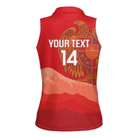 Custom Armenia Football Women Sleeveless Polo Shirt Come On Havakakan