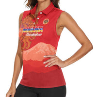 Custom Armenia Football Women Sleeveless Polo Shirt Come On Havakakan