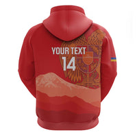 Custom Armenia Football Zip Hoodie Come On Havakakan
