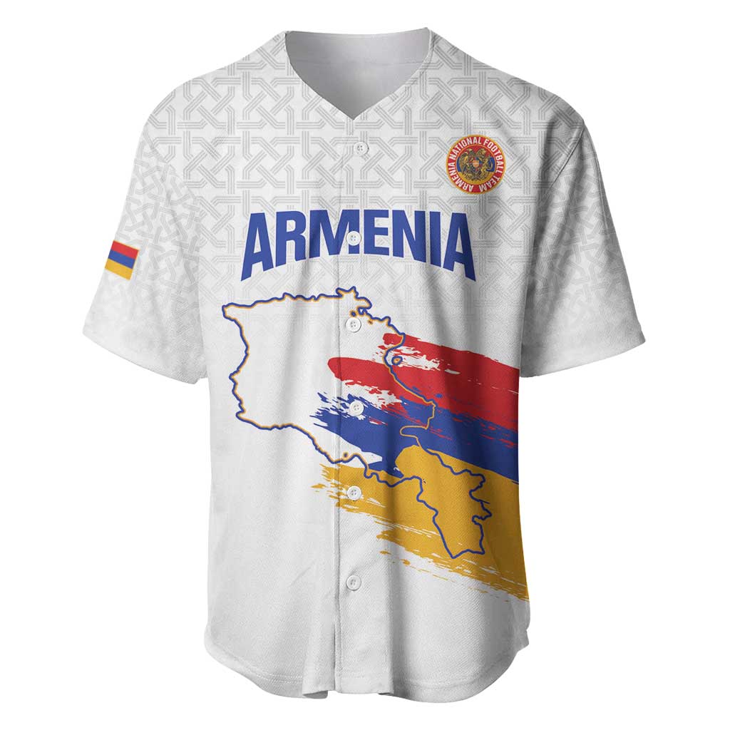 Custom Armenia Football Baseball Jersey Armenian Map Knot Pattern
