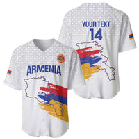 Custom Armenia Football Baseball Jersey Armenian Map Knot Pattern