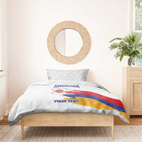Custom Armenia Football Bedding Set Armenian Map Knot Pattern