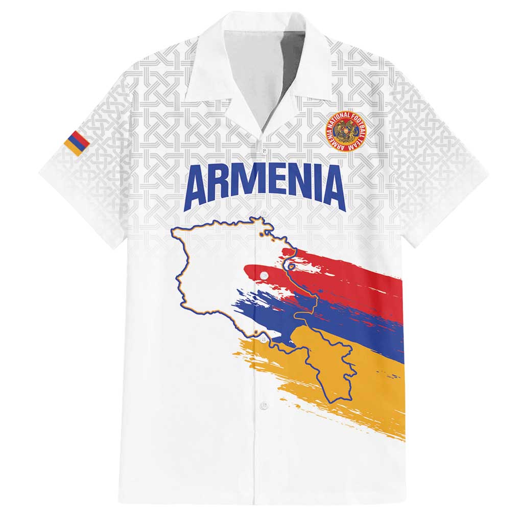 Custom Armenia Football Family Matching Long Sleeve Bodycon Dress and Hawaiian Shirt Armenian Map Knot Pattern