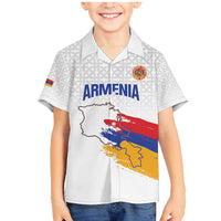Custom Armenia Football Family Matching Mermaid Dress and Hawaiian Shirt Armenian Map Knot Pattern