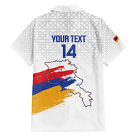 Custom Armenia Football Family Matching Off Shoulder Maxi Dress and Hawaiian Shirt Armenian Map Knot Pattern