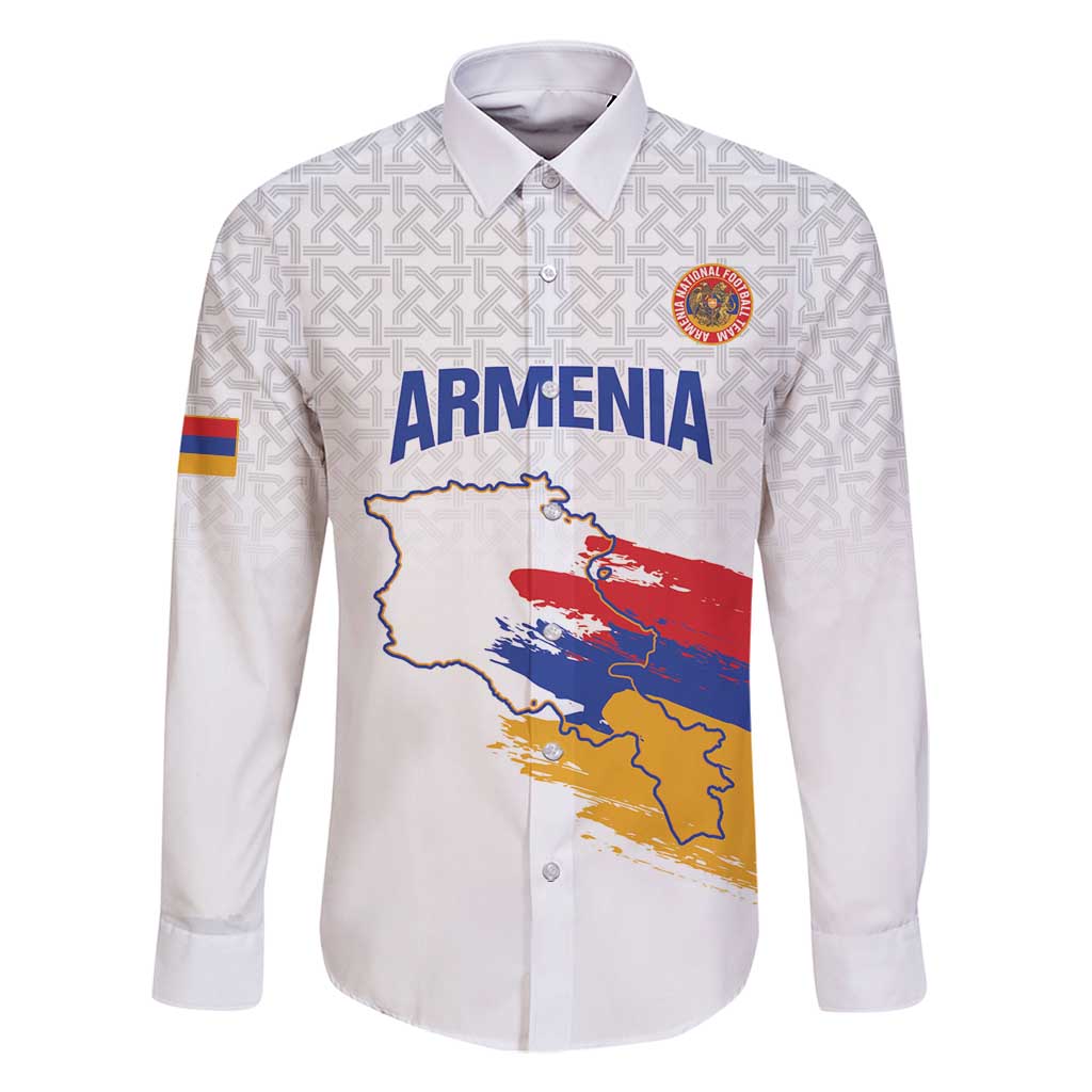 Custom Armenia Football Family Matching Off Shoulder Short Dress and Hawaiian Shirt Armenian Map Knot Pattern