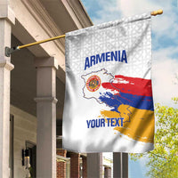 Custom Armenia Football Garden Flag Armenian Map Knot Pattern