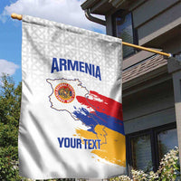 Custom Armenia Football Garden Flag Armenian Map Knot Pattern