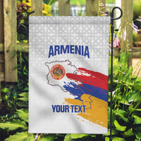 Custom Armenia Football Garden Flag Armenian Map Knot Pattern